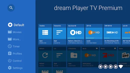 Скриншот 2 — dream Player IPTV for TV