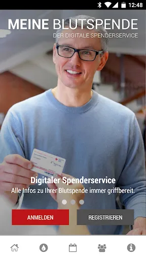 Скриншот 1 — Blutspende - Spenderservice