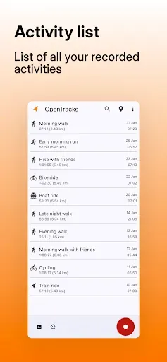 Скриншот 4 — OpenTracks
