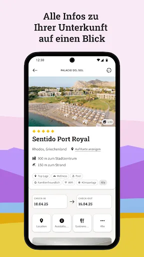 Скриншот 4 — MyDERTOUR | Reisen verwalten