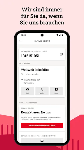 Скриншот 8 — MyDERTOUR | Reisen verwalten