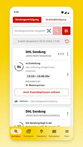 Скриншот 1 — Post & DHL