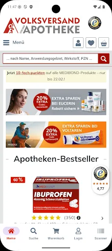 Скриншот 1 — Volksversand Versandapotheke