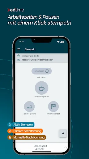 Скриншот 2 — edtime Mitarbeiter-App