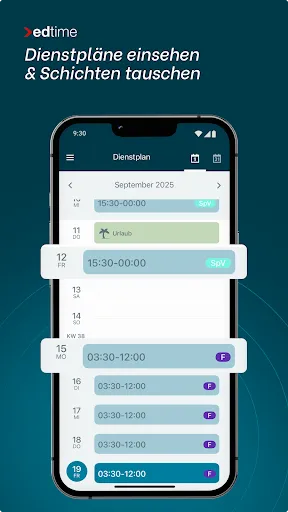 Скриншот 5 — edtime Mitarbeiter-App