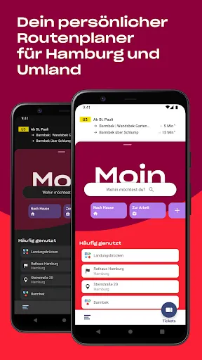 Скриншот 1 — hvv – ÖPNV Tickets & Fahrinfo