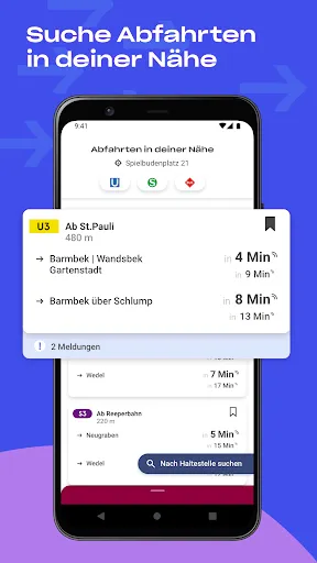 Скриншот 2 — hvv – ÖPNV Tickets & Fahrinfo