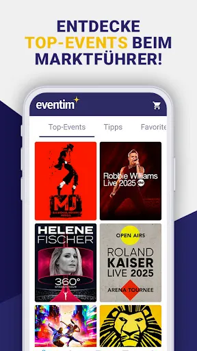 Скриншот 1 — EVENTIM DE: Tickets für Events