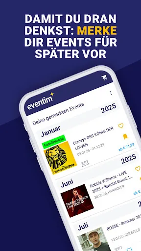 Скриншот 6 — EVENTIM DE: Tickets für Events