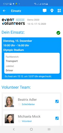 Скриншот 3 — Eventvolunteers