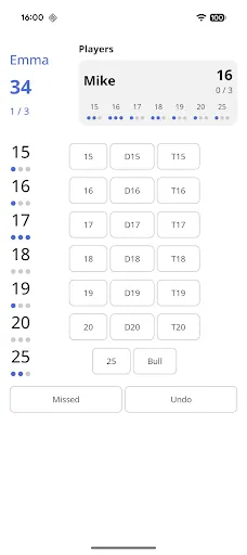 Скриншот 3 — Darts Counter: Scoreboard