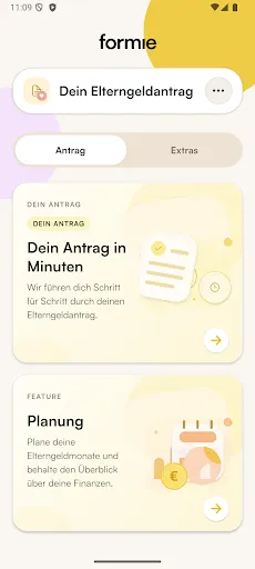 Скриншот 2 — Elterngeld beantragen - formie