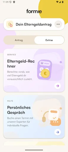 Скриншот 3 — Elterngeld beantragen - formie