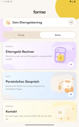 Скриншот 8 — Elterngeld beantragen - formie