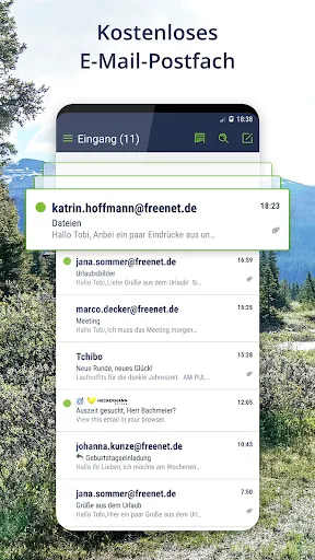 Скриншот 1 — freenet Mail - E-Mail Postfach