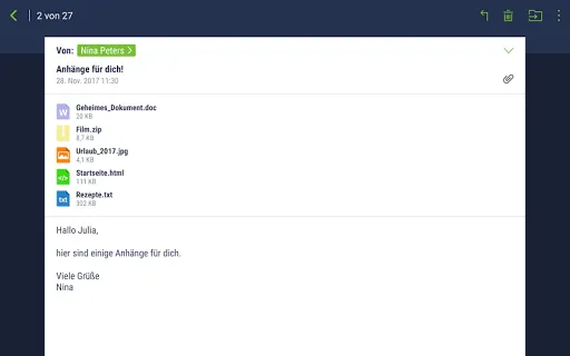 Скриншот 8 — freenet Mail - E-Mail Postfach