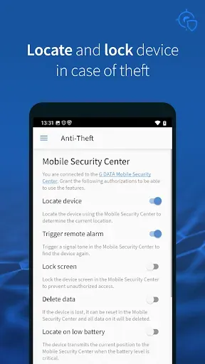 Скриншот 2 — G DATA Mobile Security Light