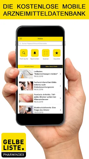 Скриншот 1 — Gelbe Liste Medikamente App