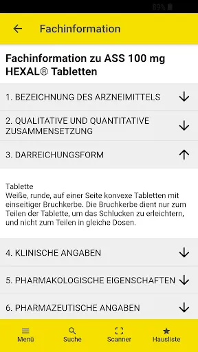 Скриншот 7 — Gelbe Liste Medikamente App