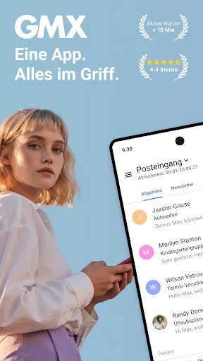 Скриншот 1 — GMX - Mail, Cloud & News
