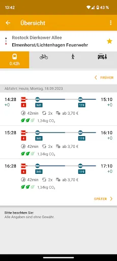 Скриншот 2 — VVW Fahrpläne & Tickets