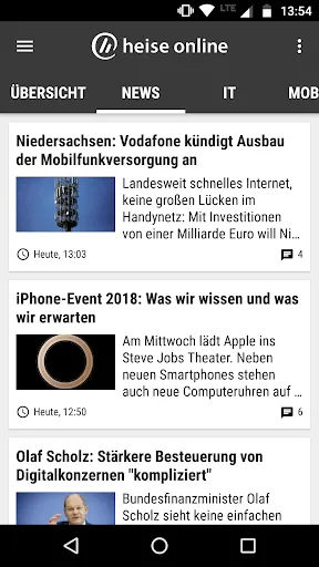 Скриншот 2 — heise online - News