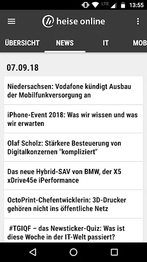 Скриншот 4 — heise online - News