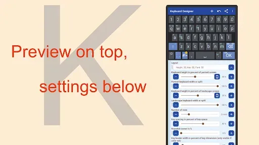 Скриншот 1 — Keyboard Designer: Keyboard