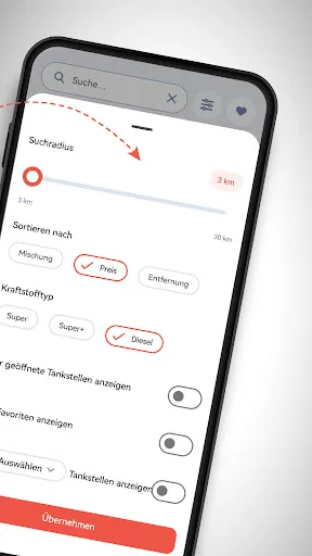 Скриншот 4 — ICH TANKE GÜNSTIG - TANKEN APP