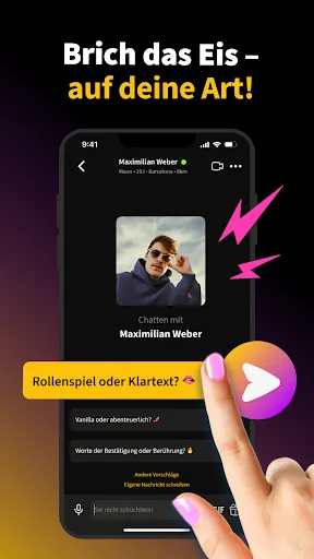 Скриншот 3 — POPCORN: Flirt, Date, Kontakte