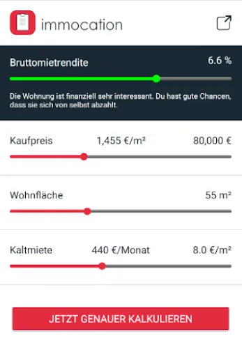 Скриншот 1 — immocation.de - die App