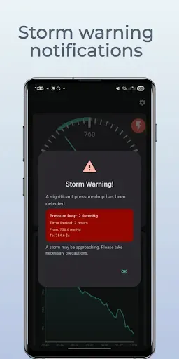 Скриншот 2 — Barometer+Pressure Tracker
