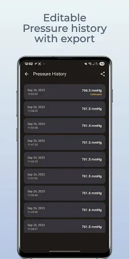 Скриншот 5 — Barometer+Pressure Tracker
