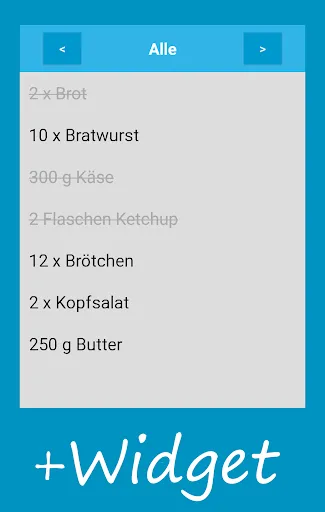 Скриншот 3 — Einfacher Einkaufszettel