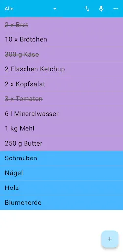 Скриншот 4 — Einfacher Einkaufszettel