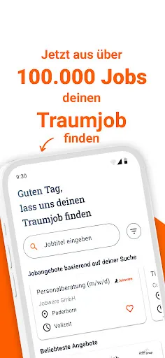 Скриншот 1 — Jobware - Jobsuche & Jobbörse
