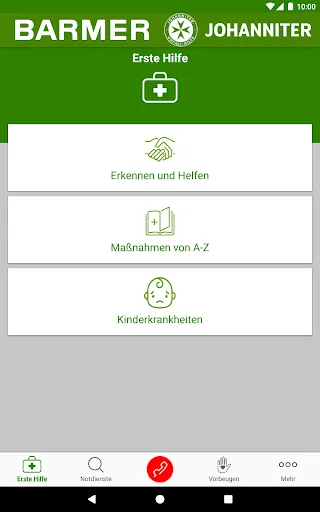 Скриншот 6 — Kindernotfall-App