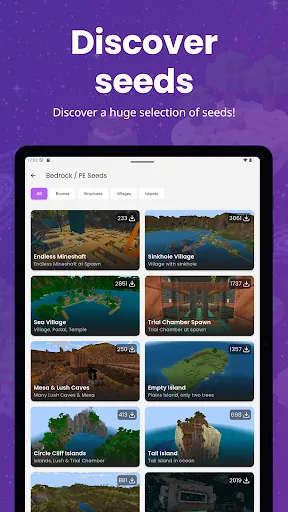 Скриншот 8 — Seeds for Minecraft PE & Java