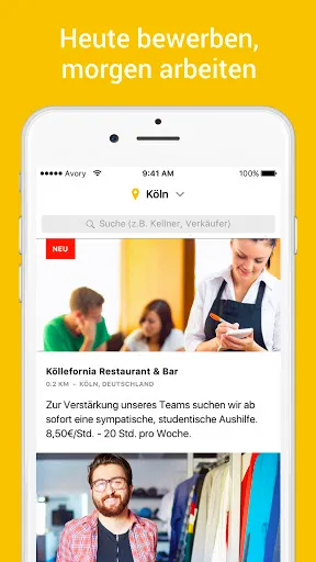 Скриншот 2 — Jobfox - Nebenjob & Job in 24h