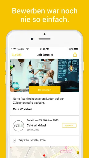 Скриншот 3 — Jobfox - Nebenjob & Job in 24h