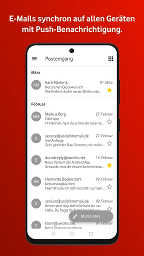 Скриншот 3 — Vodafone E-Mail & Cloud