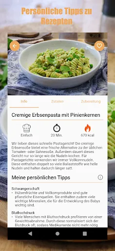 Скриншот 5 — MIMBA Ernährung für Schwangere