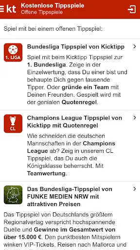 Скриншот 2 — Kicktipp - Die Tippspiel App