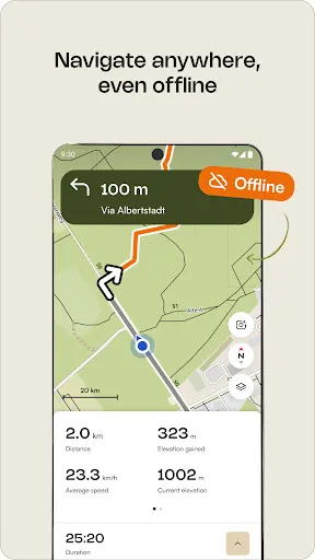 Скриншот 3 — komoot - hike, bike & run