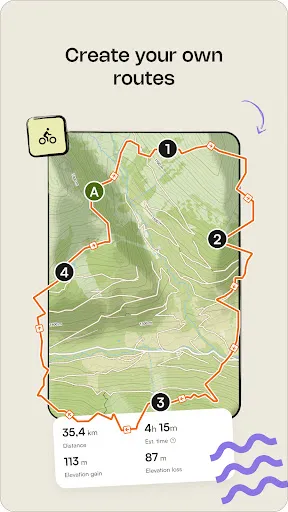 Скриншот 5 — komoot - hike, bike & run