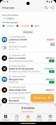 Скриншот 2 — Lexware - Online Buchhaltung