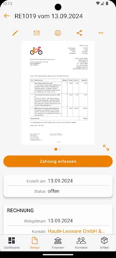 Скриншот 5 — Lexware - Online Buchhaltung
