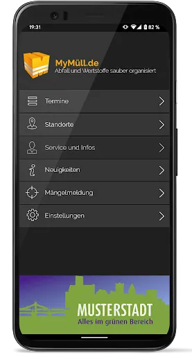 Скриншот 1 — MyMüll.de - Abfall App