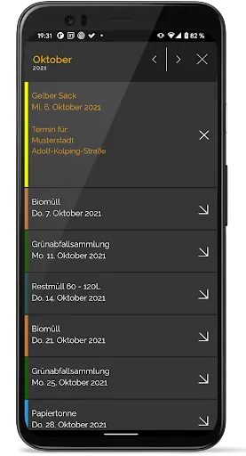 Скриншот 3 — MyMüll.de - Abfall App