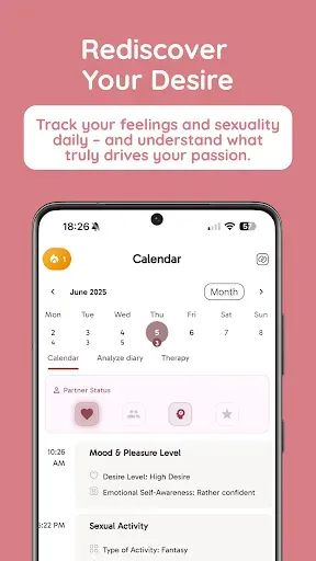 Скриншот 1 — FlameLog – Дневник Интимности